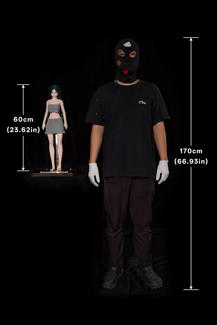 60cm (1ft12) N/A Mini Hybrid Silicone Body + Vinyl Head Sex Doll J60cm Momo